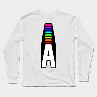 Rainbow Letter, A Long Sleeve T-Shirt